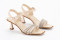 Sandales à talon bobine brides - Doré - Lince