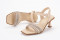 Sandales à talon bobine brides - Doré - Lince