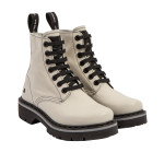 Bottines à lacets style rangers - Beige - art