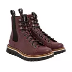 Bottines montantes chelsea en cuir - Rouge - art