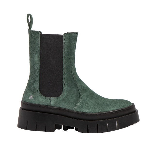 Bottines chelsea en daim style rangers - Vert - art