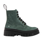 Bottines à lacets en daim style rangers - Vert - art