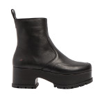 Bottines à talon cranté - art