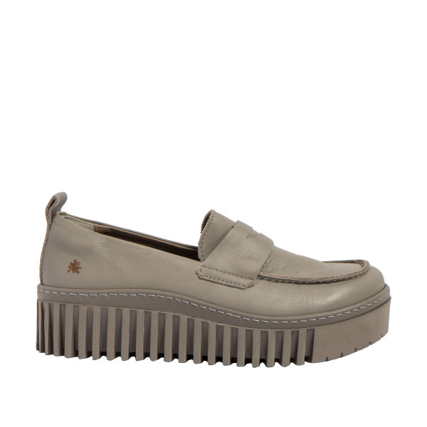 Mocassins plateforme en cuir - Beige - art