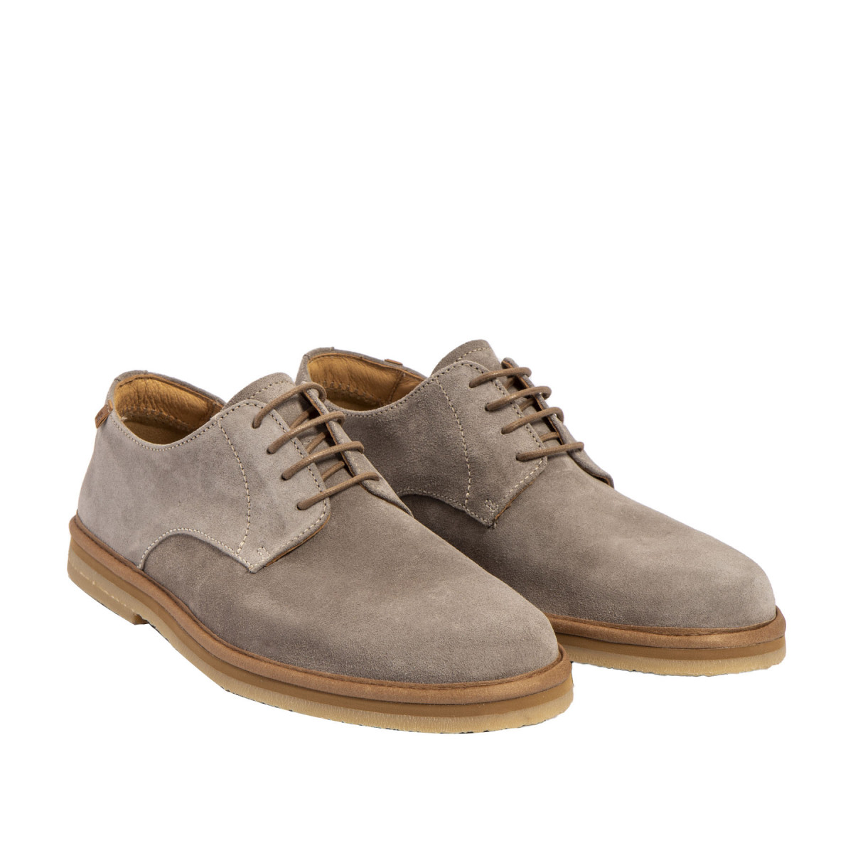 Derbies en daim élégantes - Beige - El naturalista