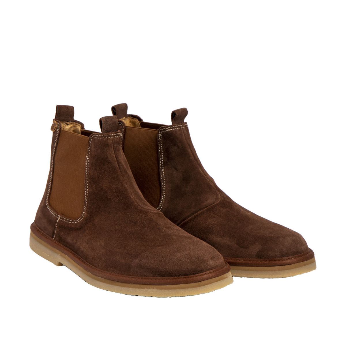 Bottines plates chelsea boots - Marron - El naturalista