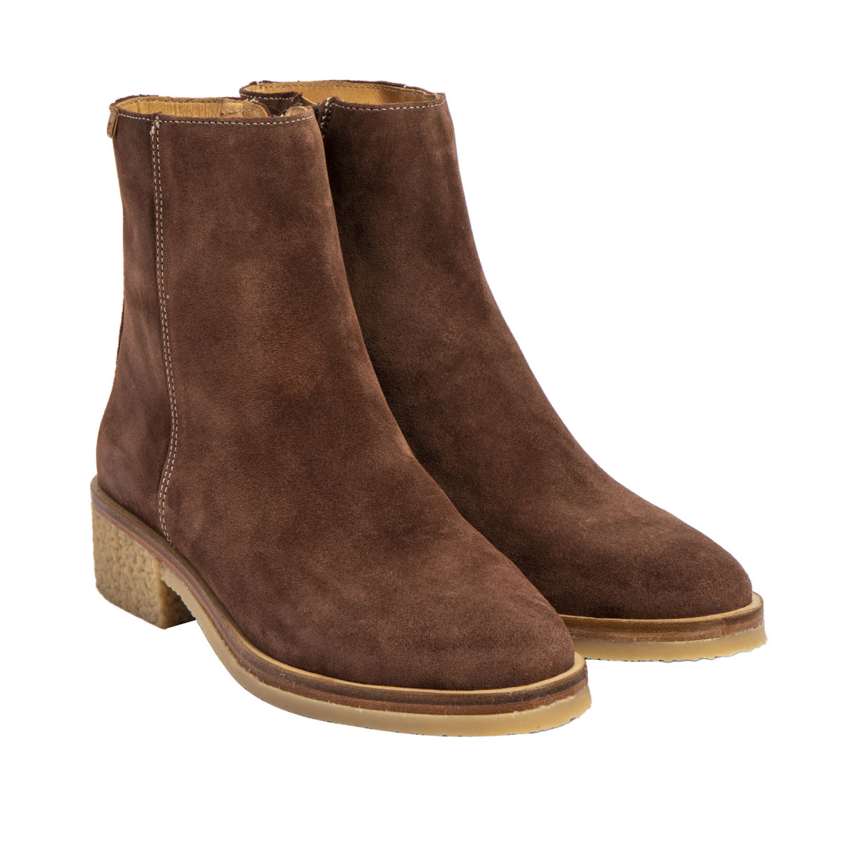 Bottines en daim chics - Marron - El naturalista