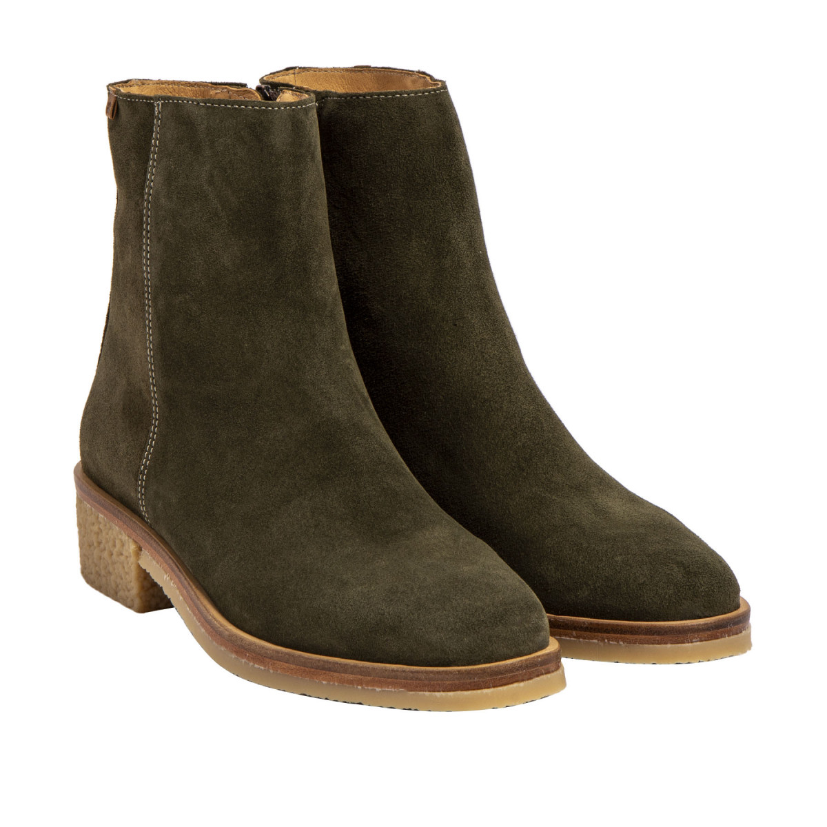 Bottines en daim chics - Vert - El naturalista