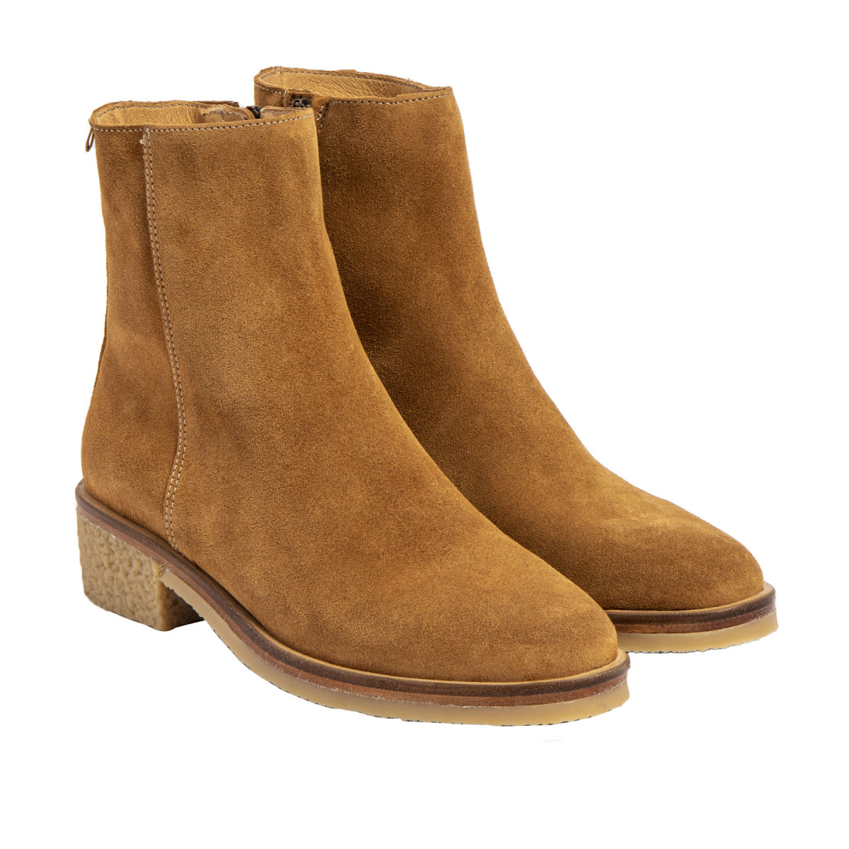 Bottines en daim chics - Marron - El naturalista