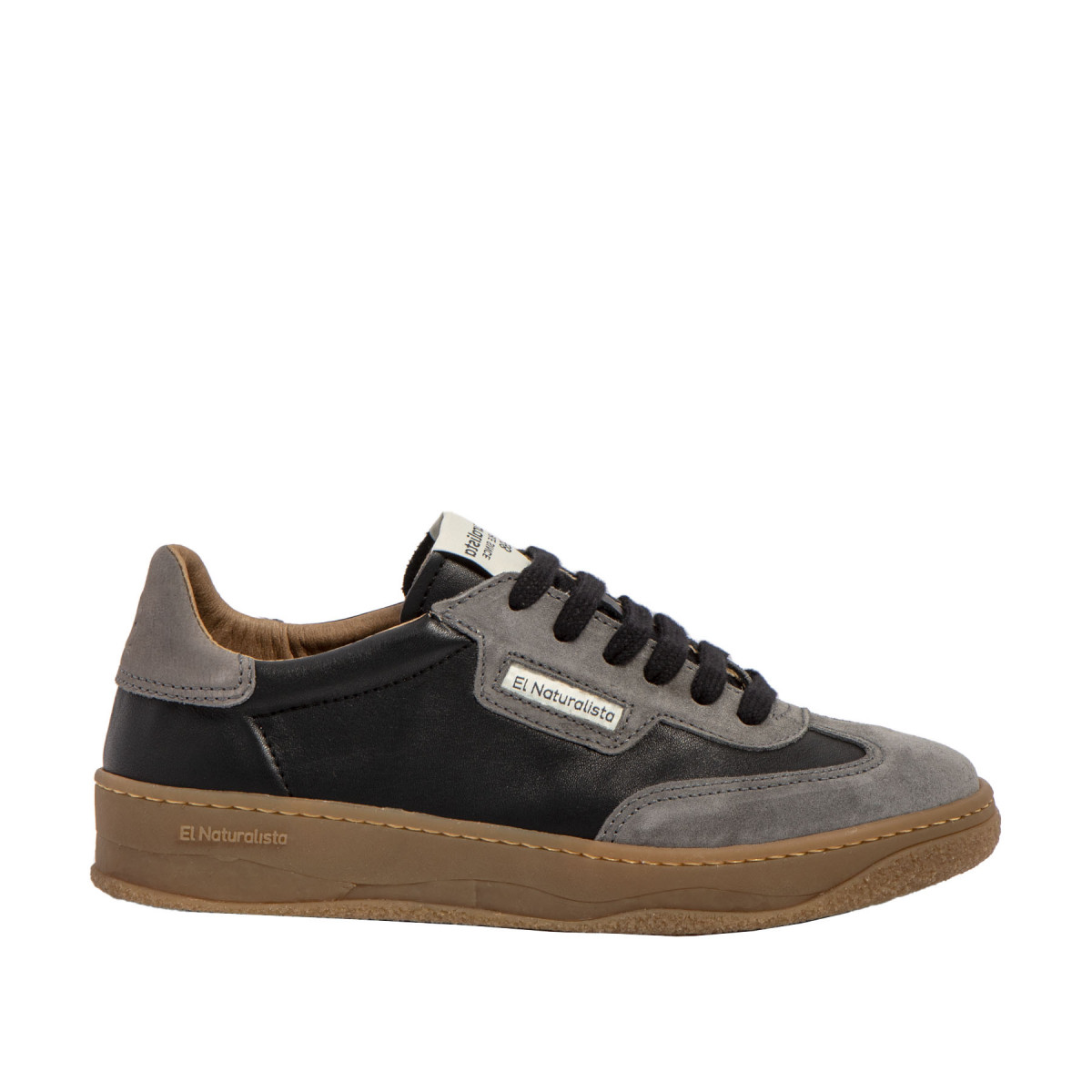 Sneakers cuir et daim - Gris - El naturalista