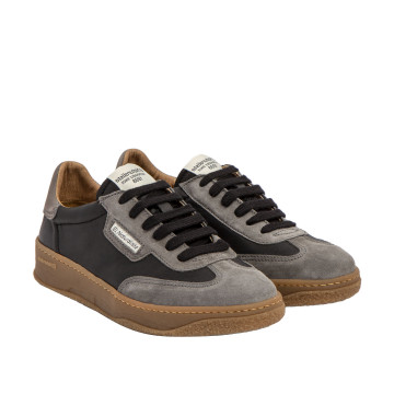 Sneakers cuir et daim - Gris - El naturalista