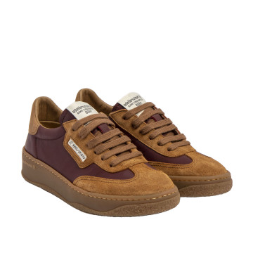 Sneakers cuir et daim - Marron - El naturalista