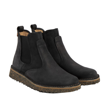 Bottines chelsea basses en cuir - Noir - El naturalista