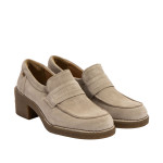 Mocassins en daim à talon - El naturalista
