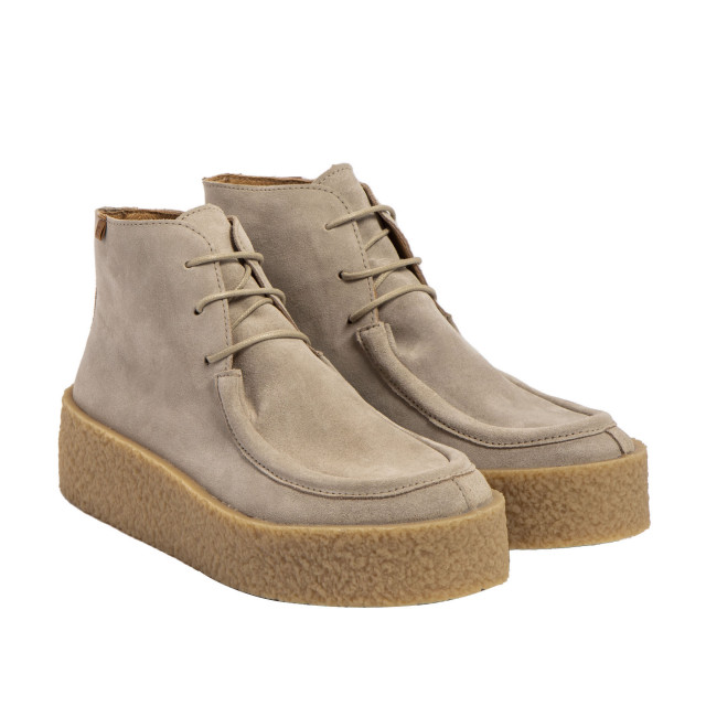 Bottines en daim à plateforme originale - Beige - El naturalista