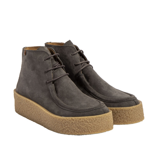 Bottines en daim à plateforme originale - Gris - El naturalista