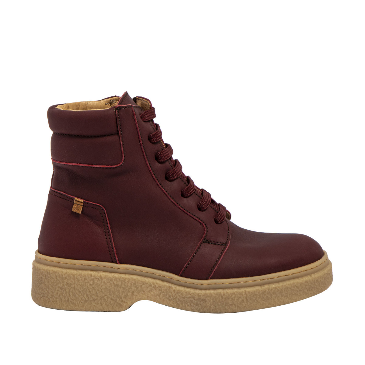 Bottines en cuir type montagne - Bordeaux - El naturalista