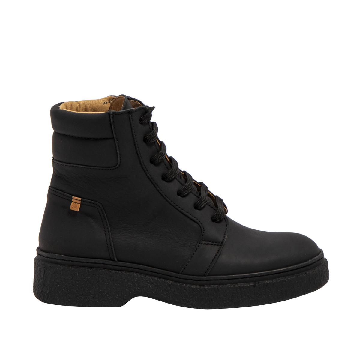 Bottines en cuir type montagne - Noir - El naturalista