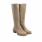 Bottes à talon en cuir doux - Beige - El naturalista