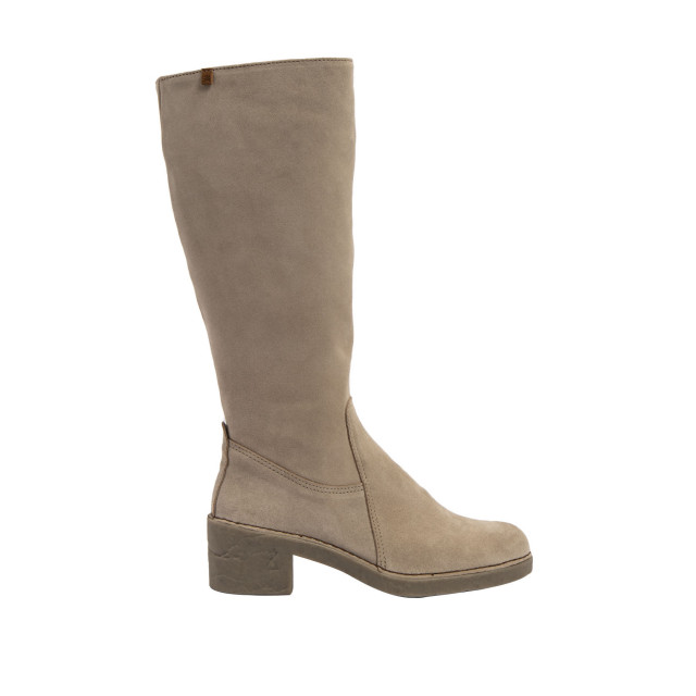 Bottes à talon en cuir doux - Beige - El naturalista