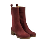 Bottes mi-hautes à talon en cuir doux - El naturalista