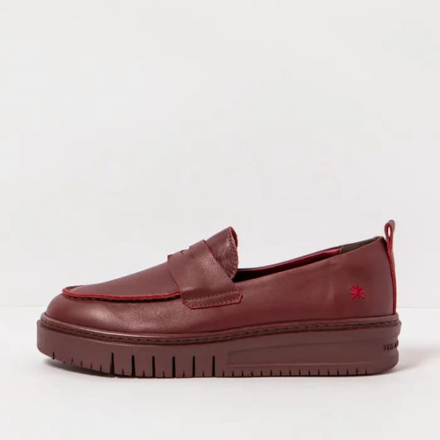 Mocassins plateforme en cuir - Rouge - art