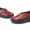 Chaussures confortables compensées en cuir - Rouge - Jose Saenz