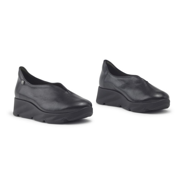 Chaussures confortables compensées en cuir - Noir - Jose Saenz