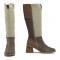 Bottes montantes en cuir grainé - Jose Saenz