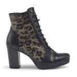 Bottines en cuir à talon et lacets - Jose Saenz