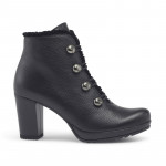 Bottines à talon en cuir grainé - Jose Saenz