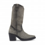 Bottes en cuir suédé type santiags - Jose Saenz