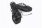 Sandales à petit talon lacées en cuir - Noir - Lince