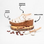 Sandales compensées en cuir - Neosens