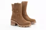 Bottines à talon en daim fourrées - Lince