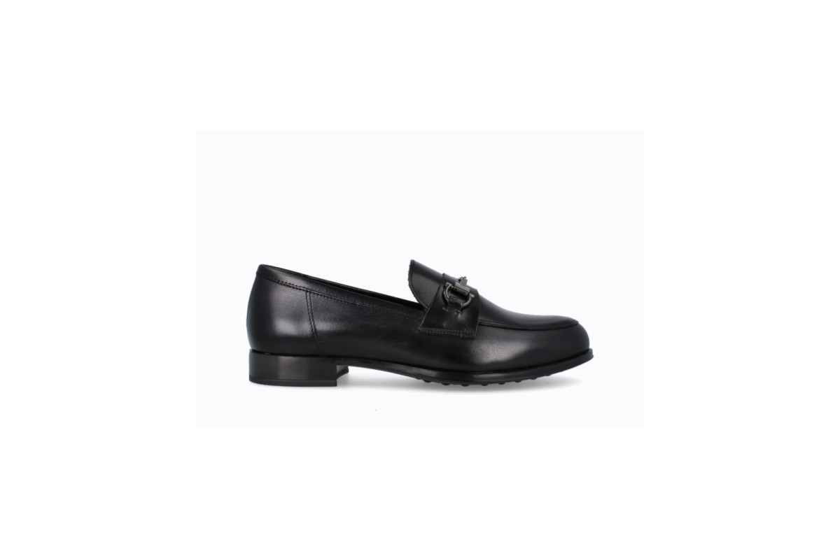 Mocassins en cuir mat - Noir - Lince