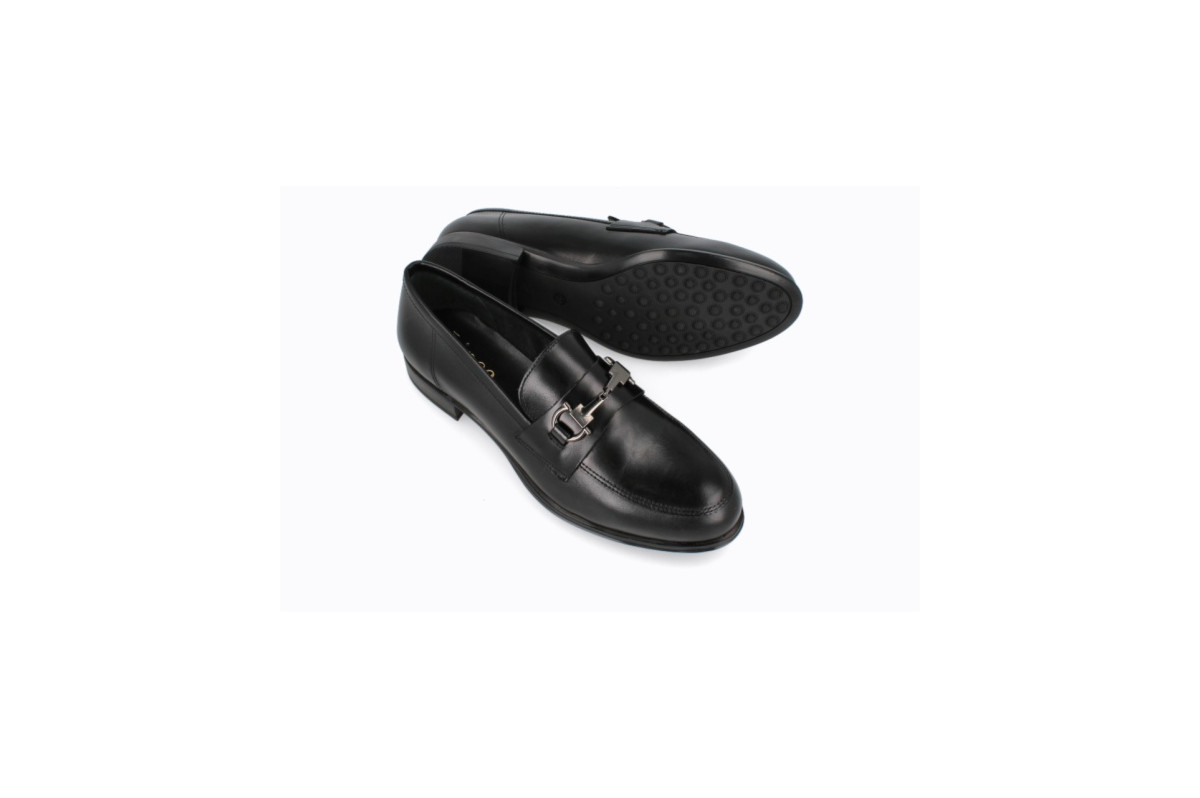 Mocassins en cuir mat - Noir - Lince