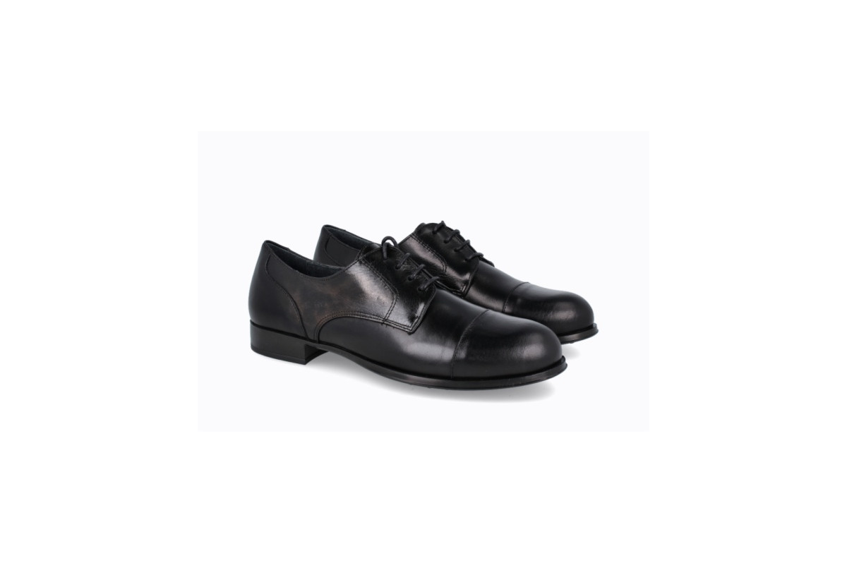 Derbies en cuir - Noir - Lince