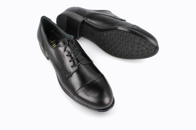 Derbies en cuir - Noir - Lince