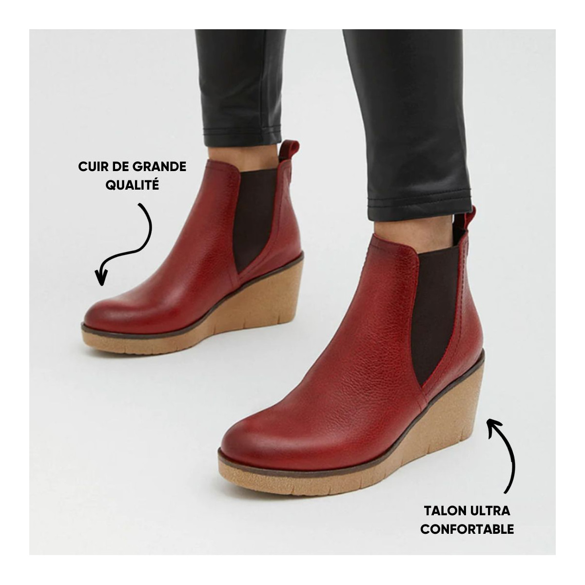 Bottines chelsea compensées - Marila