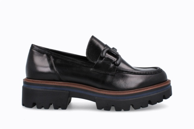 Mocassins plateforme en cuir - Noir - Lince