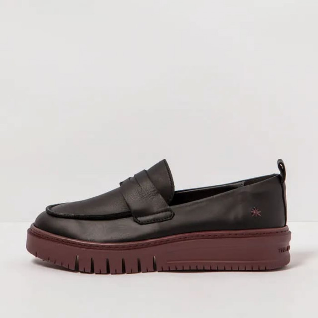 Mocassins plateforme en cuir - Noir - art