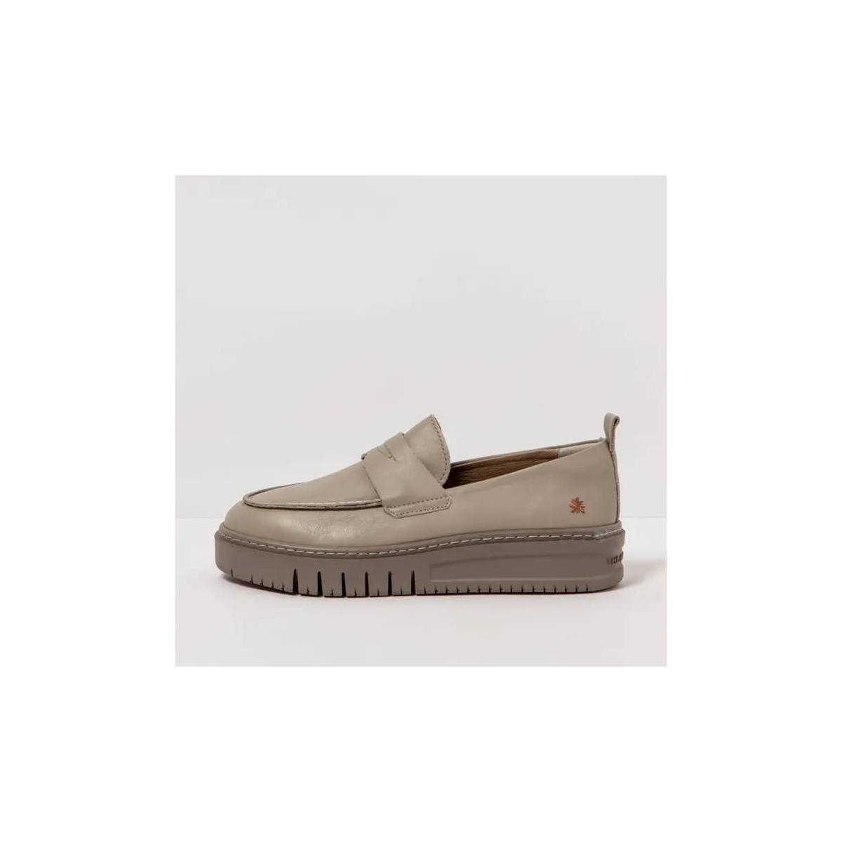 Mocassins plateforme en cuir - Beige - art