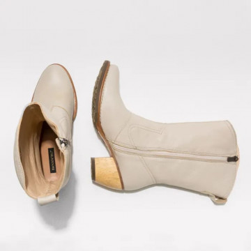 Santiags en cuir - Beige Clair - Neosens