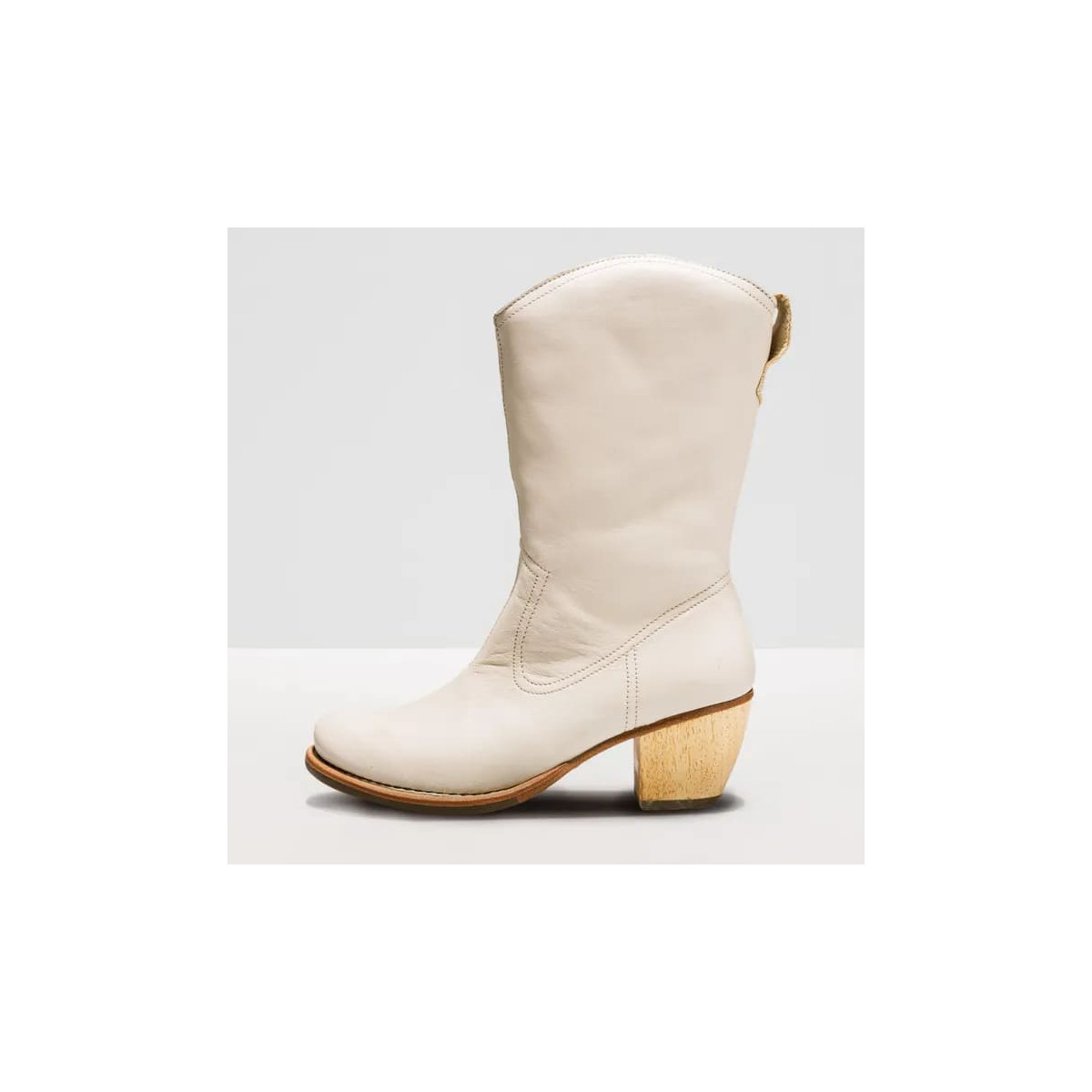 Santiags en cuir - Beige Clair - Neosens