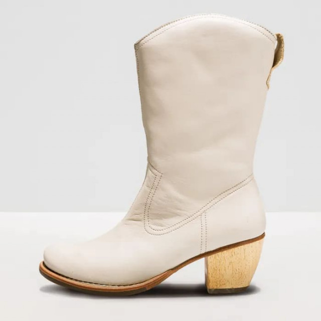 Santiags en cuir - Beige Clair - Neosens