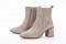 Chelsea boots à talon en daim - Beige - Lince