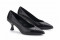 Escarpins en cuir talon original - Noir - Lince