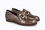 Mocassins en cuir verni - Marron - Lince