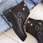 Bottines en cuir sangles - Castell Menorca